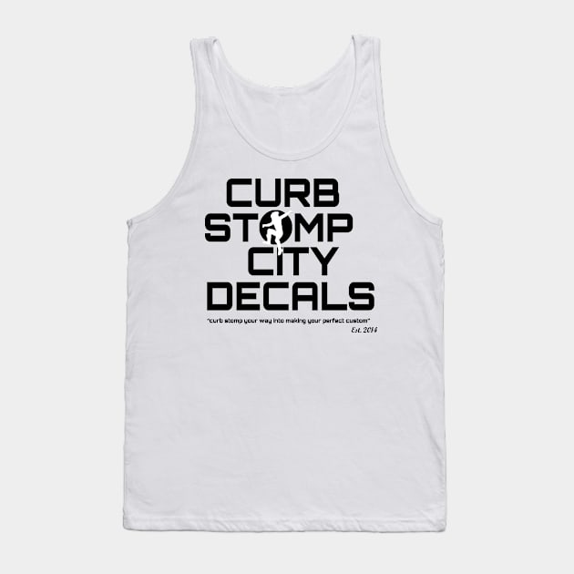 Curb Stomp City Decals- Inverse! Tank Top by SrikSouphakheth